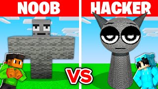 NOOB vs HACKER I Cheated In a SPRUNKI GRAY Build Challenge [upl. by Nylrebma687]