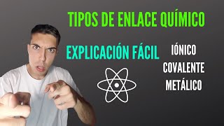 Tipos de ENLACES QUÍMICOS Covalente Iónico y Metálico Cómo Identificarlos ✅ [upl. by Prosser45]