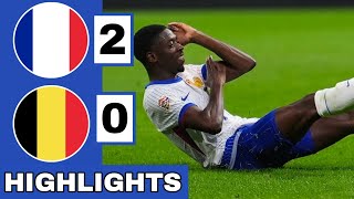 🔵France vs Belgium 20 Extended HIGHLIGHTS  UEFA Nations League [upl. by Airekal]