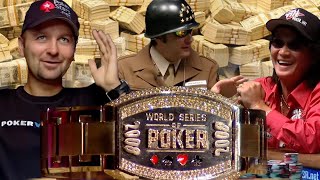 World Series of Poker Main Event 2008 Day 1 with Negreanu Hellmuth Scotty Nguyen amp Phil Ivey WSOP [upl. by Otto]