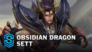 Obsidian Dragon Sett Wild Rift Skin Spotlight [upl. by Erelia230]