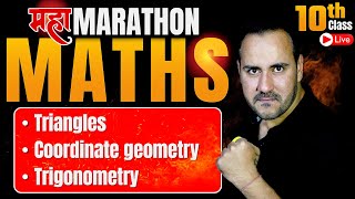 Complete Maths Marathon Part 3 Class 10th Maths Board Exam 202324 By Ushank Sir  Maths Score 8080 [upl. by Kenric8]