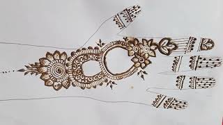 Very beautiful stylish mehndi design💜  easy arabic mehndi  mehandi design  mehndi design  Mehndi [upl. by Nwaf607]