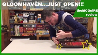 GLOOMHAVEN Board Game Kickstarter Unboxing [upl. by Eeruhs398]