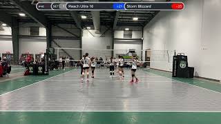 Reach Ultra 16 vs Storm Blizzard 20241109 Day 1 Match 3 2nd Set [upl. by Anoyk]