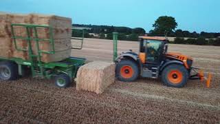 Straw Harvest 18 Rand Bros UK [upl. by Arobed]