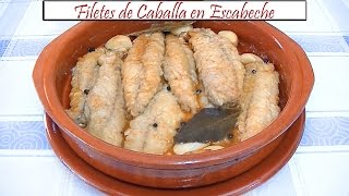 Filetes de Caballa en Escabeche  Receta de Cocina en Familia [upl. by Spohr]