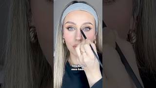 👏 SNATCHED TINY Nose Contour Tutorial 😍 Perfect Button Nose Makeup Hack shortsmakeup tutorials [upl. by Valley91]