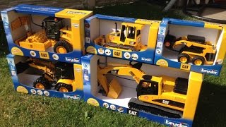 BRUDER Construction TOYS CAT Excavator Buldozer [upl. by Mccahill254]