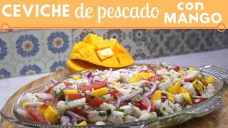 Ceviche de pescado con mango  Cocina de Addy [upl. by Marcellina285]