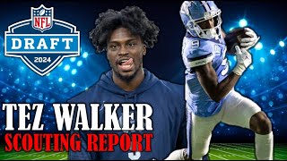 Tez Walker Draft Profile I 2024 NFL Draft Scouting Report amp Analysis [upl. by Aicila]