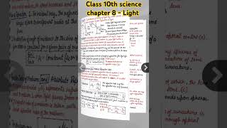 Class 10th science chapter 8 Light  Reflection of light amp Refraction of Light light [upl. by Peta660]