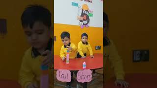 Tall Short activity for kids learningthroughactivities activittiesforkids funlearningactivities [upl. by Heriberto857]