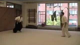 Aikido Ukemi Practice Ushiro Otoshi [upl. by Anitsyrhk214]