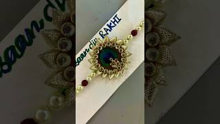 DIY rakhi making at homerakhi diy rakshandakhan easy rakhi makinghandmade rakhispecial [upl. by Allbee]