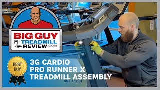 3G Cardio Pro Runner X Treadmill Assembly  2024 Model– BigGuyTreadmillReviewcom [upl. by Ahsieki]