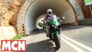 Kawasaki Ninja H2 SX  First Rides  Motorcyclenewscom [upl. by Nnasor]