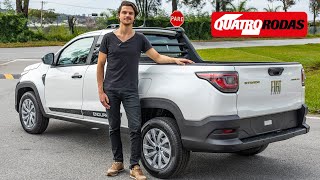 Nova Fiat Strada Plus andamos na substituta da cabine simples – Quatro Rodas [upl. by Eitsirhc]