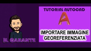 AutoCAD  Importare immagine georeferenziata [upl. by Ahtelrac909]