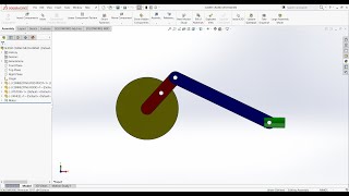 Solidworks tutorialsSlider crank mechanism [upl. by Trilley]