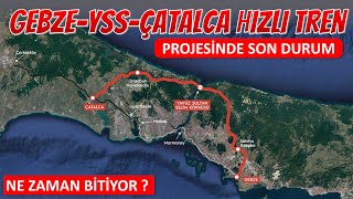 Gebze  Yavuz Sultan Selim Köprüsü  Çatalca Hızlı Tren Projesinde Son Durum Ocak2024 [upl. by Tolmann]