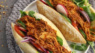 How To Make Pan con Pollo El Salvador most popular dish [upl. by Antony]