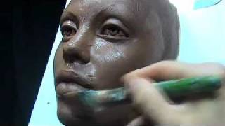 The Art of Sculpting Mask Sculpting face mask in clay [upl. by Justina]