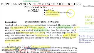 Pharmacology 346 a SuccinylCholine Skeletal Muscle Relaxant Chemistry Depolarizing NMJ SuxaMethonium [upl. by Snilloc]