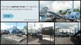 Asphalt plant installed in Samoa [upl. by Tierza835]