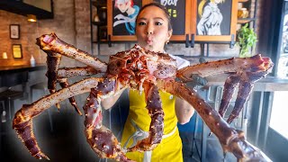 10 Pound King Crab turned into 3 Gourmet Meals by Chef Esther Choi [upl. by Illib306]