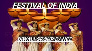 festival of india Diwali group Dance Diwali songs BijayDanceEntertainment [upl. by Holsworth407]