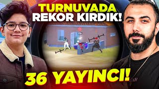 36 YOUTUBER TEK HARİTADA 😮 YAYINCI TURNUVASINDA KİLL REKORU KIRDIK  PUBG MOBILE [upl. by Amberly]