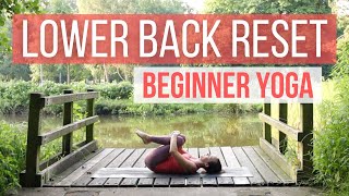 LOWER BACK RESET  Easy Yoga for Lower Back Pain Gentle Supine Stretch [upl. by Fagin]