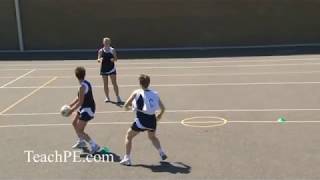 Netball  Attacking Movement  The Full Turn [upl. by Leacock392]