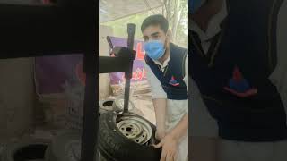 145 R 12 🥰❤️tyre fittingtyre worknew tyreCar tyreservicenewYouTube [upl. by Nnylram]