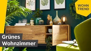 Grünes Wohnzimmer Der Wohntrend Botanical Green  Roombeez – powered by OTTO [upl. by Annonyw]