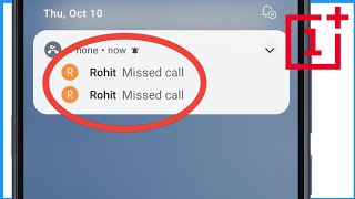 Missed Call Notification Not Showing Oneplus  Call Notification Not Showing Oneplus [upl. by Latrice]