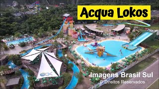 ACQUA LOKOS Parque AQUÁTICO Hotel  Capão da Canoa  RS Aéreas Drone DJI Air 2 S [upl. by Aig348]