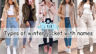 Different types of jacket with names for girls womenWinter jacket for girls women with namesWinter [upl. by Oemor363]