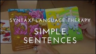 Speech and language therapy  grammatically correct sentences [upl. by Manolo]