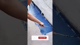 Amazing Process 💦 waterproofing part 447 easily solve problem short shorts waterproofing [upl. by Nodnart470]