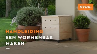 Een houten wormenbak maken  STIHL DIY Projecten [upl. by Zullo176]