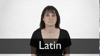 How to pronounce LATIN in British English [upl. by Siddra603]