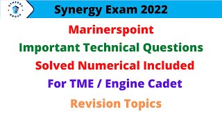 Synergy Exam 2022  Important Technical Questions Revision synergy2022 synergyexam2022 [upl. by Eindys]