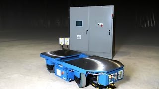 Video Batteryfree AGVs In Action Automated Guided Vehicles [upl. by Nohsauq]