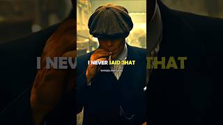 I Never Said That 😎🔥Sigma Rule  Thomas Shelby shorts motivation thomasshelby sigmarule quotes [upl. by Gnex]