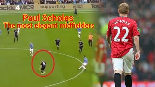 Paul Scholes ● The most elegant midfielders Skills amp Goals [upl. by Eidnac]