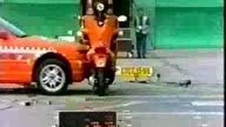 BMW C1 Crash Test  Side Impact [upl. by Haodnanehs921]