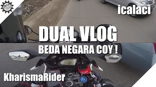 PART 1 DUAL VLOG BEDA NEGARA with KharismaRider   Kondisi Jalan Indonesia vs Amerika [upl. by Llibyc]