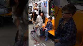 Subway Acts A Heartwarming Gesture shorts [upl. by Drofub214]